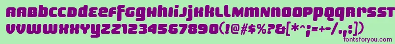 SheaffRegular Font – Purple Fonts on Green Background