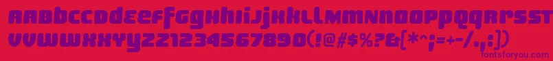 SheaffRegular Font – Purple Fonts on Red Background