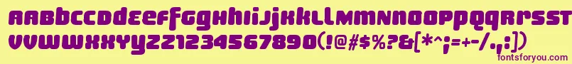 SheaffRegular Font – Purple Fonts on Yellow Background