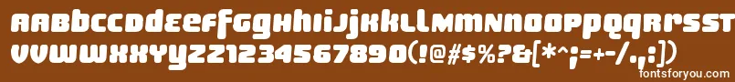 SheaffRegular Font – White Fonts on Brown Background