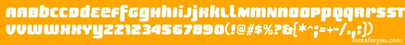 SheaffRegular Font – White Fonts on Orange Background