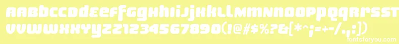 SheaffRegular Font – White Fonts on Yellow Background