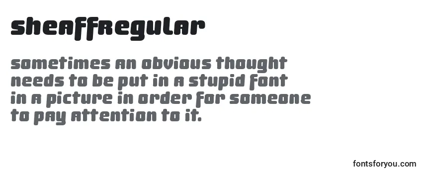 SheaffRegular Font