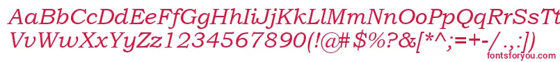 BookmanOldStyleРљСѓСЂСЃРёРІ Font – Red Fonts