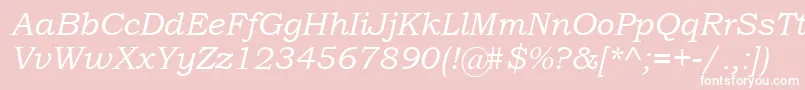 BookmanOldStyleРљСѓСЂСЃРёРІ Font – White Fonts on Pink Background