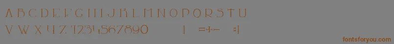 LaChambre77 Font – Brown Fonts on Gray Background