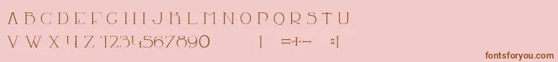 Police LaChambre77 – polices brunes sur fond rose