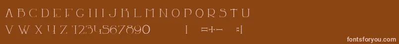 LaChambre77 Font – Pink Fonts on Brown Background