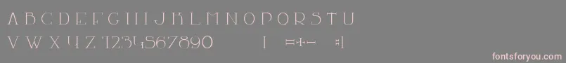Czcionka LaChambre77 – różowe czcionki na szarym tle