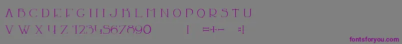 LaChambre77 Font – Purple Fonts on Gray Background