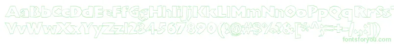 Chunkoblockooutlineheavy Font – Green Fonts
