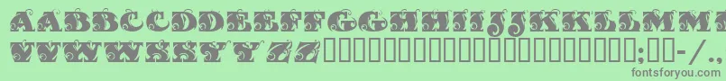 Fantasticmf Font – Gray Fonts on Green Background