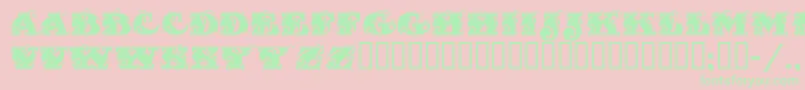 Fantasticmf Font – Green Fonts on Pink Background