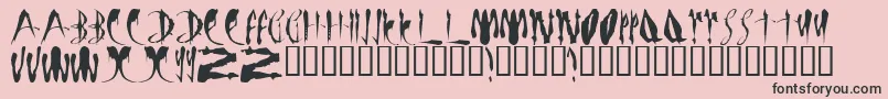 More about LmsBloodyBrujah Font LmsBloodyBrujah Font – Black Fonts on Pink Background