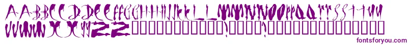 LmsBloodyBrujah-Schriftart – Violette Schriften auf weißem Hintergrund