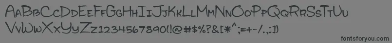 フォントBmdSophomoreYearbook – 黒い文字の灰色の背景