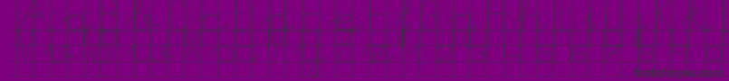 Morasoft8-fontti – mustat fontit violetilla taustalla