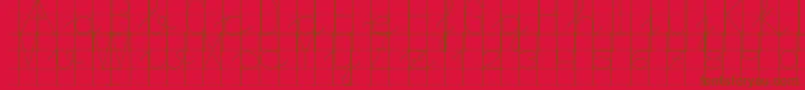 Morasoft8 Font – Brown Fonts on Red Background