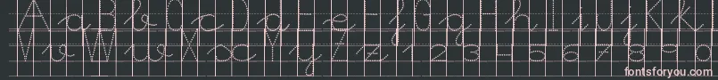 fuente Morasoft8 – Fuentes Rosadas Sobre Fondo Negro