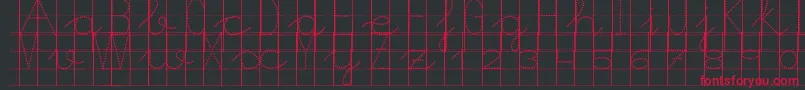 Morasoft8 Font – Red Fonts on Black Background