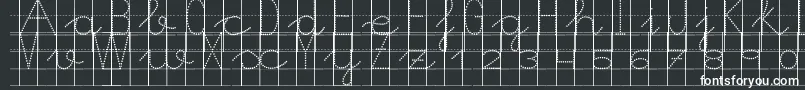 Morasoft8-fontti – valkoiset fontit mustalla taustalla
