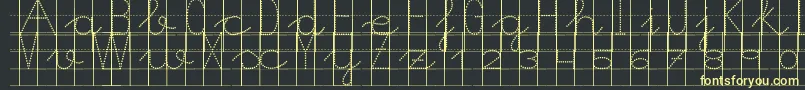 Morasoft8 Font – Yellow Fonts on Black Background