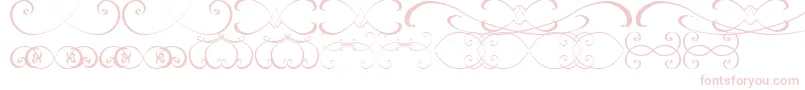 OrnamentsssTfb Font – Pink Fonts on White Background