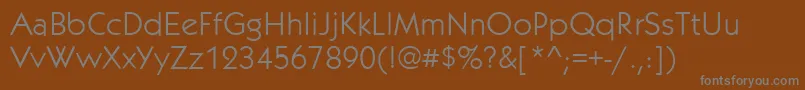 KaboblightRegular Font – Gray Fonts on Brown Background
