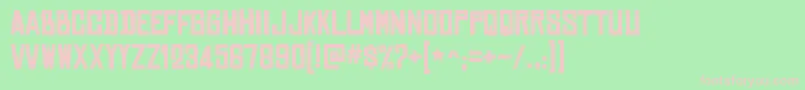ChineserocksrgBold Font – Pink Fonts on Green Background