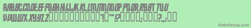 TrekkiesanssskBold Font – Gray Fonts on Green Background