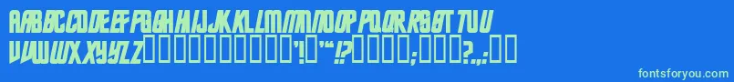 Lisätietoja TrekkiesanssskBold-fontista TrekkiesanssskBold-fontti – vihreät fontit sinisellä taustalla