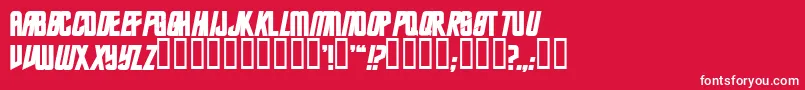 TrekkiesanssskBold Font – White Fonts on Red Background
