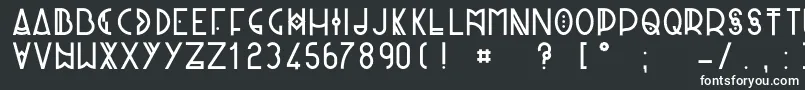 PaniqueRegular Font – White Fonts on Black Background