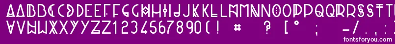 PaniqueRegular Font – White Fonts on Purple Background