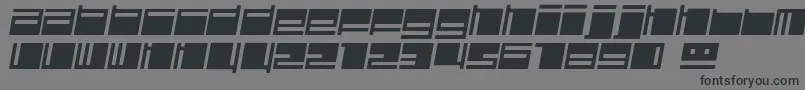 fuente PolydiscousItalic – Fuentes Negras Sobre Fondo Gris