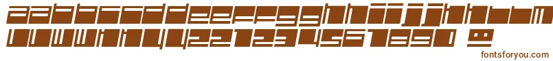 Шрифт PolydiscousItalic – коричневые шрифты на белом фоне