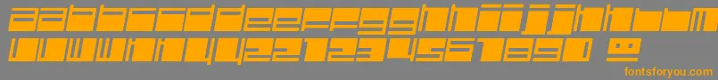 fuente PolydiscousItalic – Fuentes Naranjas Sobre Fondo Gris