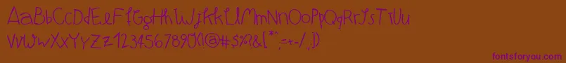 Шрифт AtmanRegular – фиолетовые шрифты на коричневом фоне