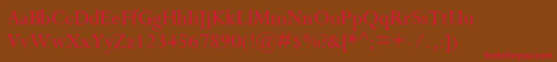 CompleatSsi Font – Red Fonts on Brown Background