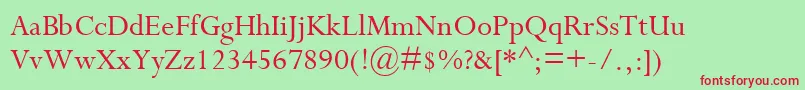 CompleatSsi Font – Red Fonts on Green Background