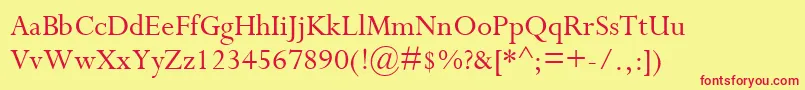 CompleatSsi Font – Red Fonts on Yellow Background