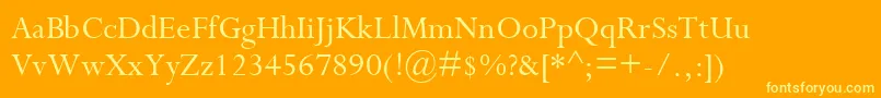 CompleatSsi Font – Yellow Fonts on Orange Background