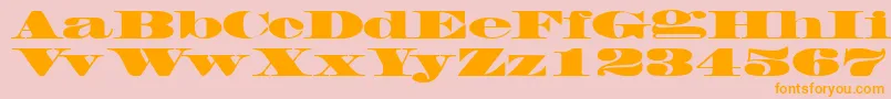 FacadesskBlack Font – Orange Fonts on Pink Background