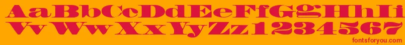 FacadesskBlack Font – Red Fonts on Orange Background