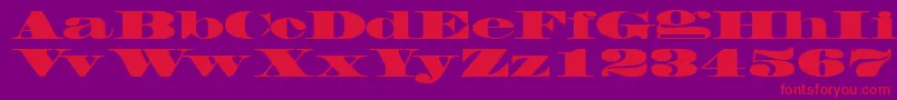 FacadesskBlack Font – Red Fonts on Purple Background