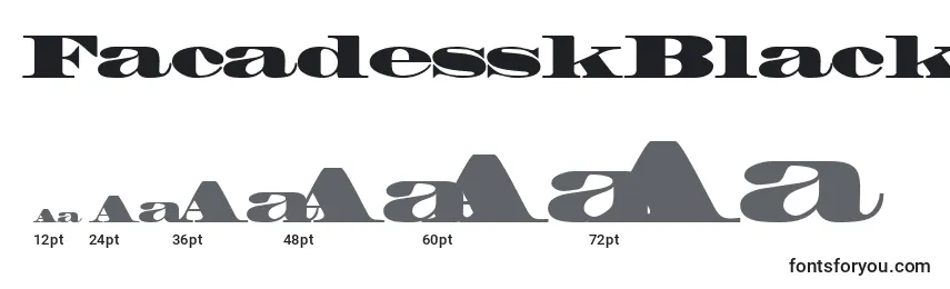 FacadesskBlack Font Sizes