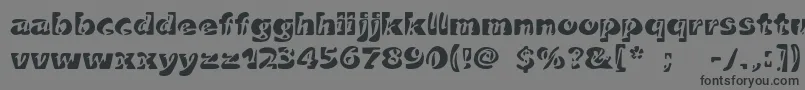 Czcionka Duettoc – czarne czcionki na szarym tle