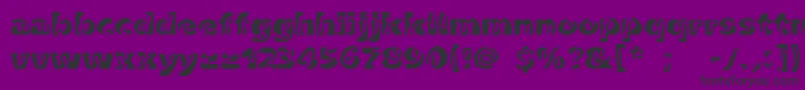 Duettoc Font – Black Fonts on Purple Background