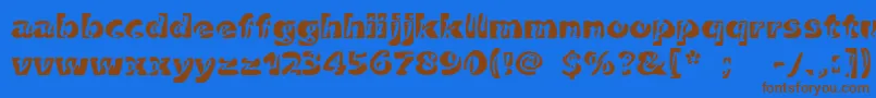 Шрифт Duettoc – коричневые шрифты на синем фоне