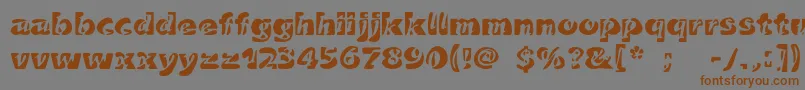 Duettoc Font – Brown Fonts on Gray Background